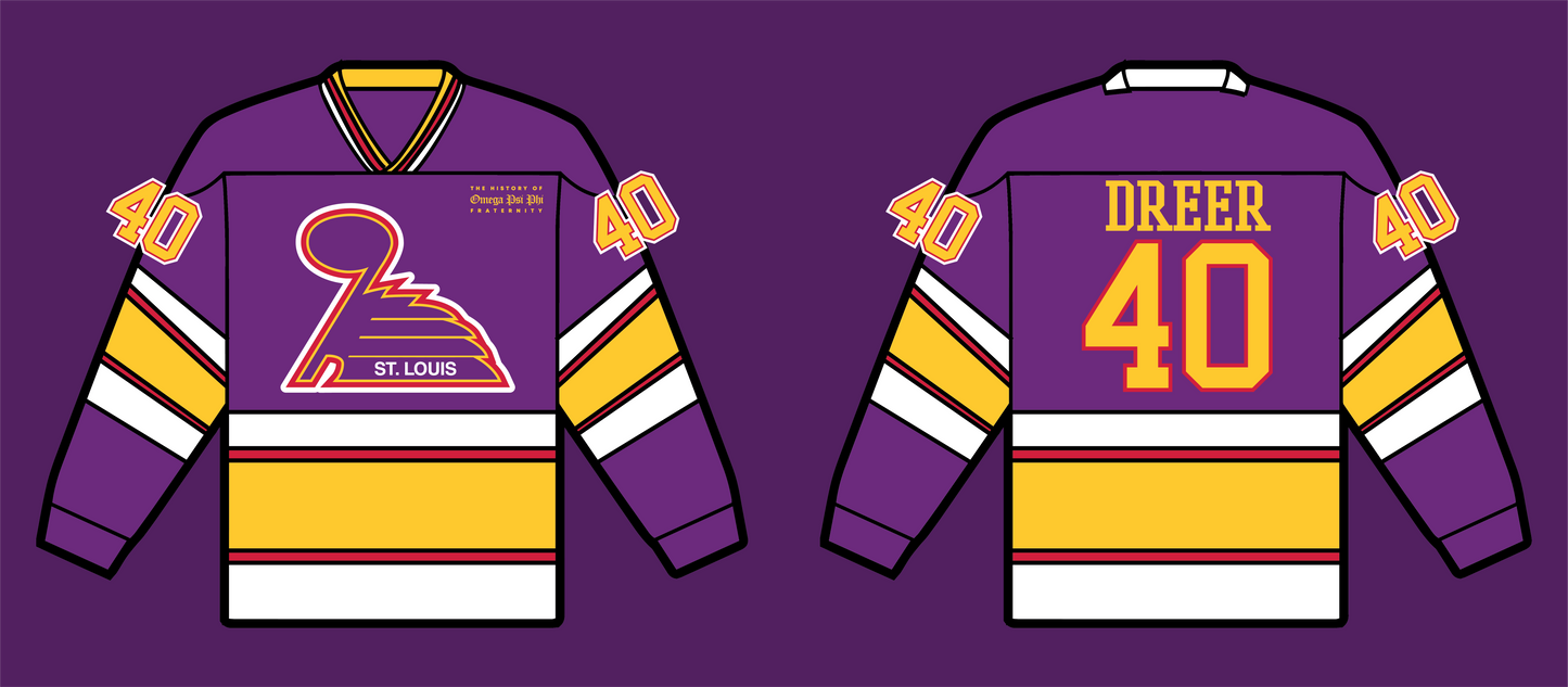 *PREORDER* Home of the BLUEs Omega Psi Phi - Hockey Jersey