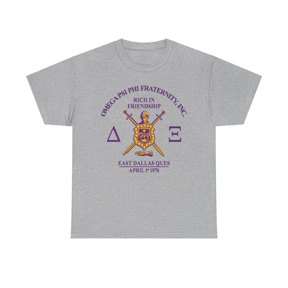 CUSTOM Delta Xi Badge - Unisex Heavy Cotton Tee