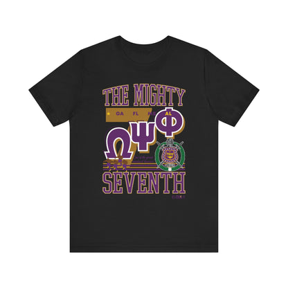 Seventh District of Omega Psi Phi - Unisex Jersey Short Sleeve Tee