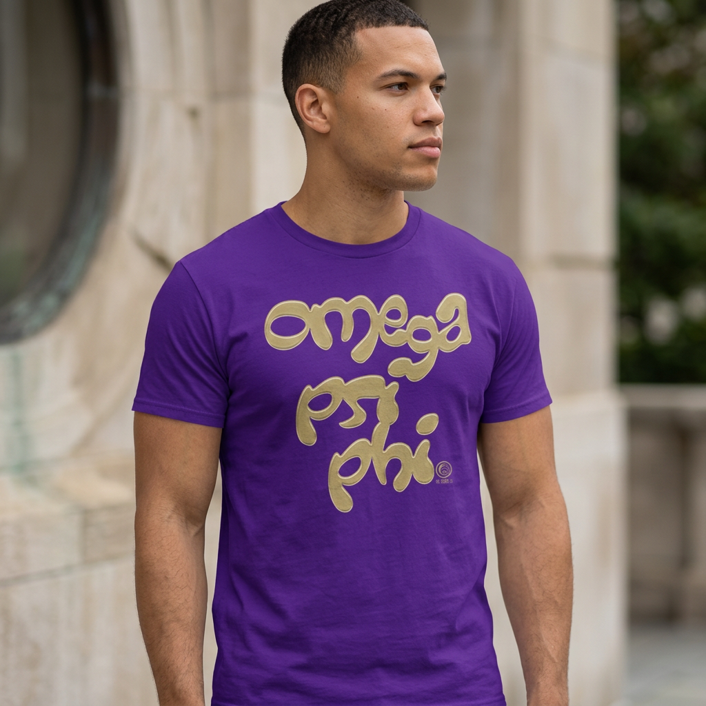 Omega Psi Phi Liquid Old Gold - Unisex classic tee